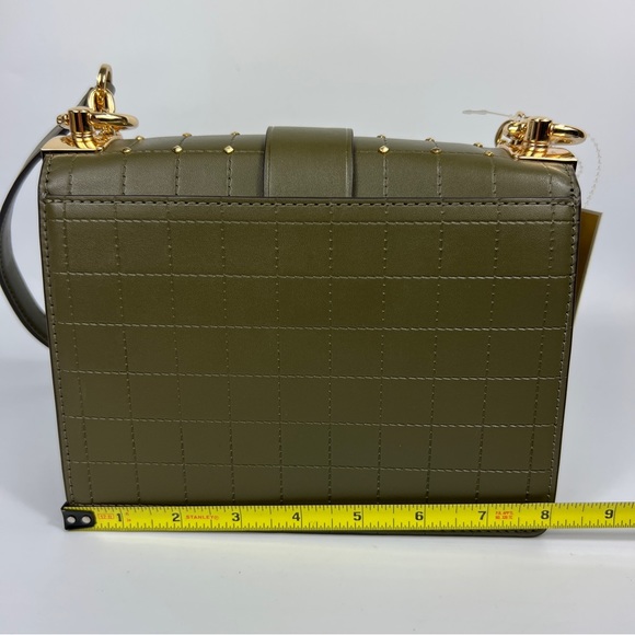 Michael Kors Olive Green Convertible Crossbody Shoulder Chain Bag NWT - Picture 13 of 14